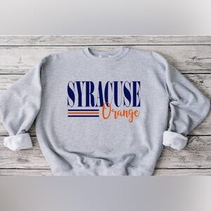 Syracuse Striped Crewneck